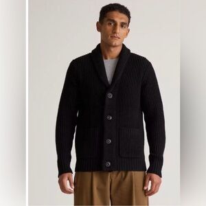 Quince Australian Merino Wool Shawl Collar Cardigan, NWOT, L
